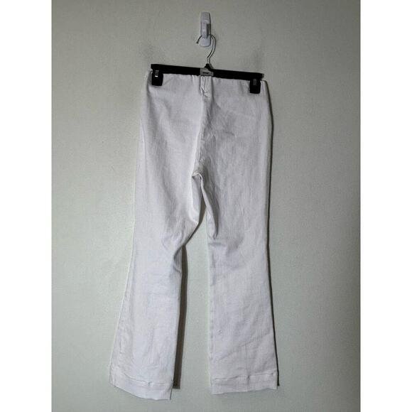 ANN MASHBURN Pants - Ann Mashburn White Pull On Straight Leg Pants Sz XS